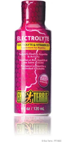 Exo Terra Electrolyte and Vitamin D3 Supplement 120 ml