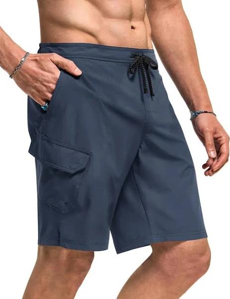 TSLA Men's Swim Trunks, Quick Dry Beach Swimming Board Shorts, Bathing Suits with Inner Mesh Lining and Pockets