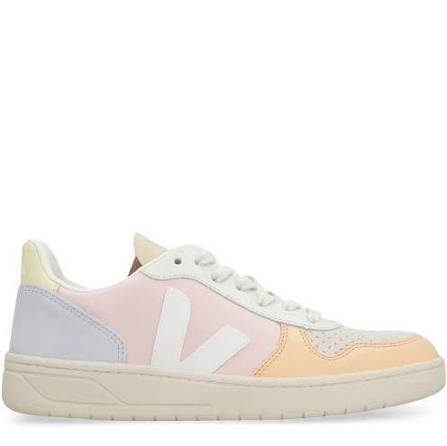 Veja V-10 Leather W Petale/ White/ Multico