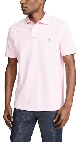 NWD Polo Ralph Lauren Pink Stretch Mesh Short Sleeve Polo Shirt Size L