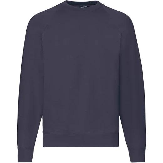 Fruit of The Loom Mens Classic 80/20 Raglan Sweatshirt Deep Navy 3XL