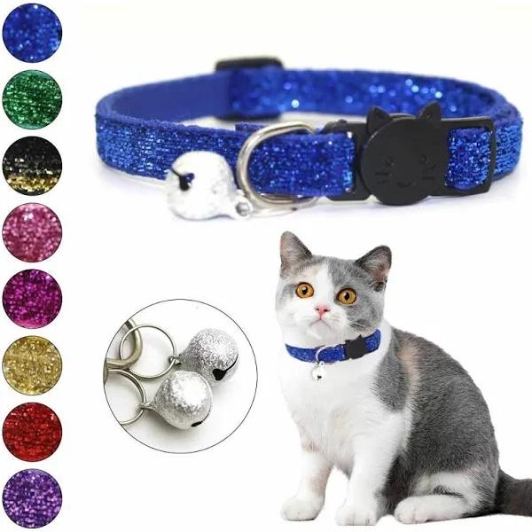 8 Color Cute Bell Collar For Cats Dog Collar Collars Leads Cat