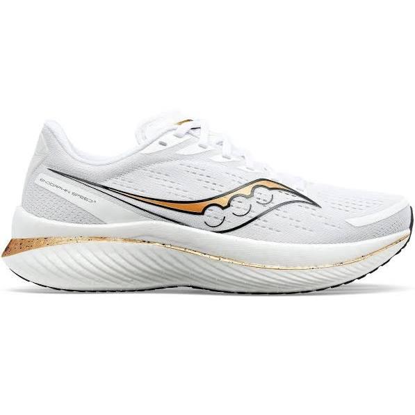 Saucony Endorphin Speed 3 Womens | Sole Motive 7.5 / White/Gold