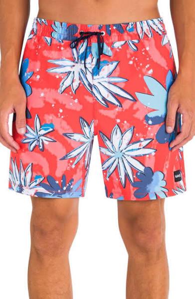 Hurley Men's 17" Cannonball Swim Trunks - Habanero XL | Polyester - Swimoutlet.com