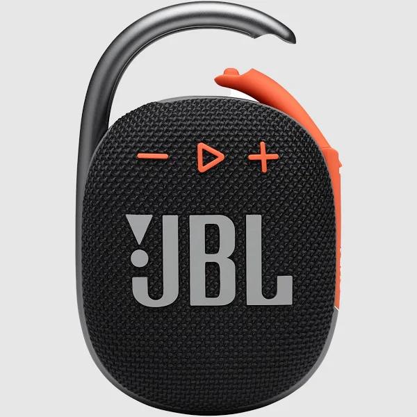 JBL Clip 4 Portable Bluetooth Speaker (Black/Orange)