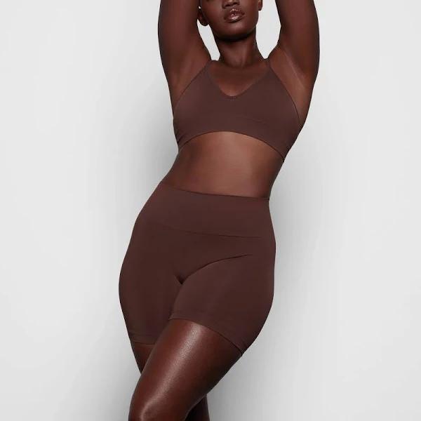 Seamless Sculpt Mid Thigh Bodysuit | Cocoa