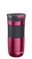 Contigo Byron Snapseal Travel Mug, Stainless Steel Thermal , Vacuum Flask, Leakproof Tumbler, Coffee Mug With Bpa Free Easy-Clean Lid, 470 ml, Vivaci