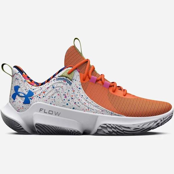 Under Armour Flow FUTR x 2 Basketball Shoes White/Yellow US Mens 10 / Womens 11.5