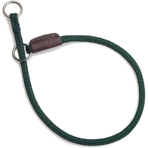 Mendota Pet Show Slip Collar - Hunter Green