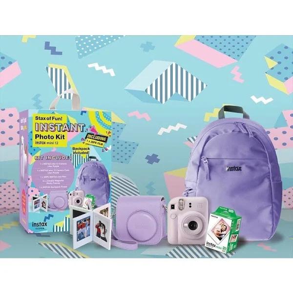 Fujifilm Instax Mini 12 Camera Latest Model Photo Kit Bundle Backpack