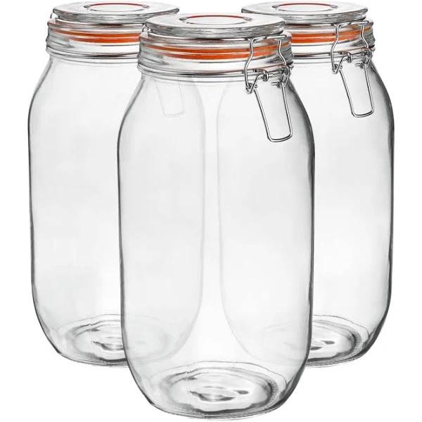 Argon Tableware Preserving/Biscuit Storage Jars - 2000ml - Pack of 3