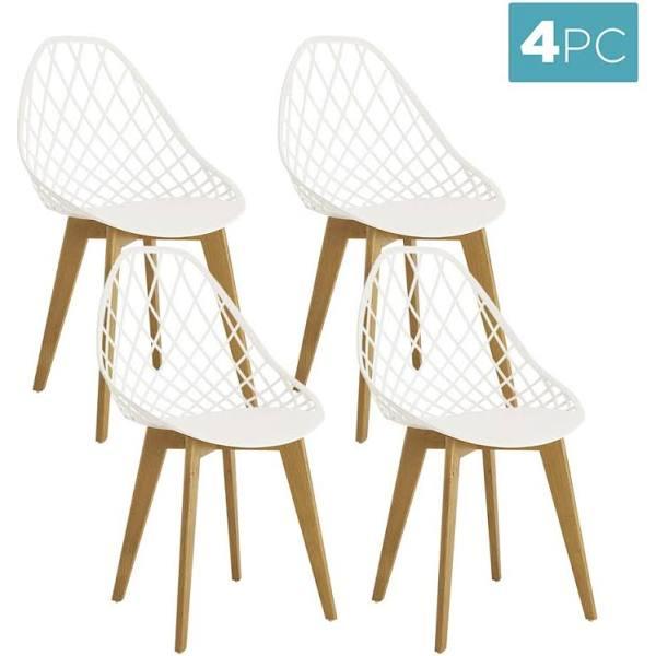 Luxo Furniture Jonah Beech Wood Dining Chair(Set of 4)