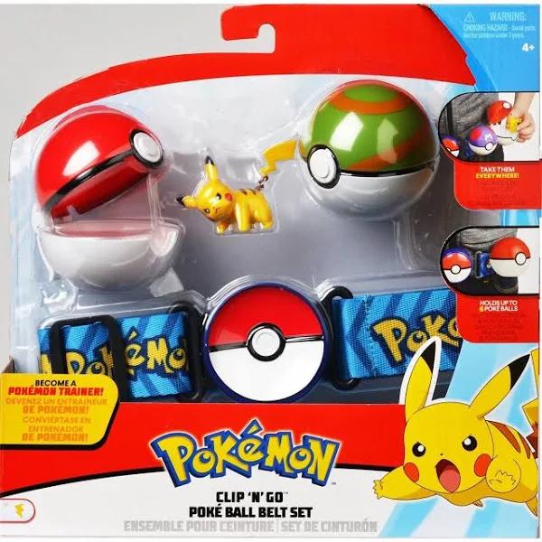 Pokemon Clip N Go Pokeball Belt Set