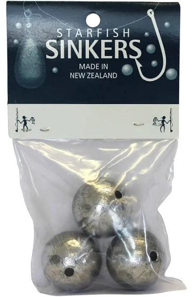 Starfish Ball Sinker Packet 4oz (3 per Pack)