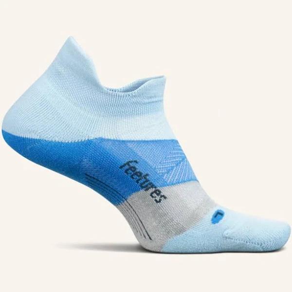 Feetures Elite Light Cushion No-Show Tab Socks Big Sky Blue / Small