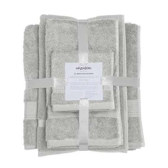 Algodon St Regis Set of 7 Bath Towel Set Silver by Freedom