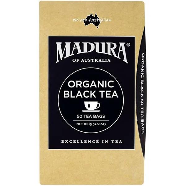 Madura Organic Black Tea 50 Tea Bags Packet