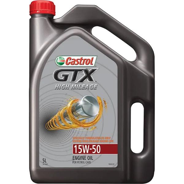 Castrol GTX High Mileage 15W50 Engine Oil 5L - 3413802