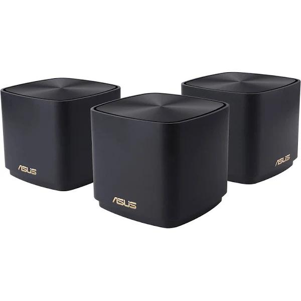 Asus ZenWiFi XD4S (AX1800) Dual-Band Wifi 6 Whole Home Mesh System - Black - 3 Pack