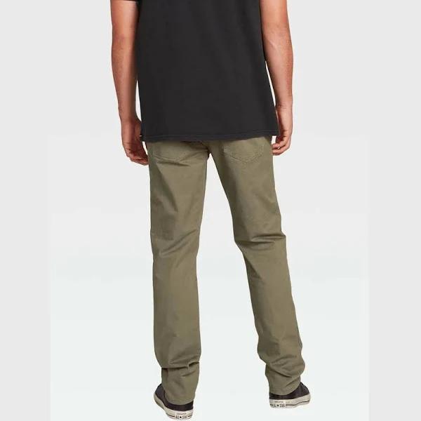 Volcom Solver Lite 5 Pocket Pants in Army Green 32