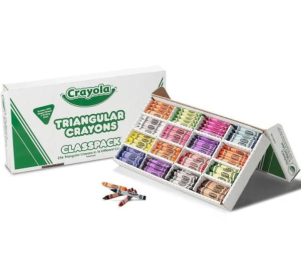 Crayola Classpack 256 Triangular Crayons