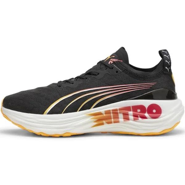 ForeverRun Nitro Women's Running Shoes in Black/Sun Stream/Sunset Glow, Size 10, Synthetic by Puma