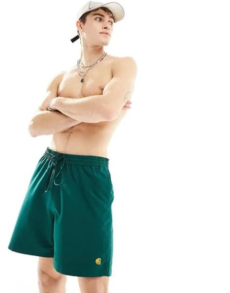 Carhartt WIP Chase Swim Shorts in Green