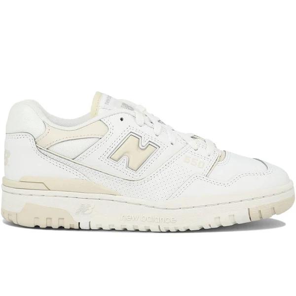 New Balance White & Beige 550 Sneakers