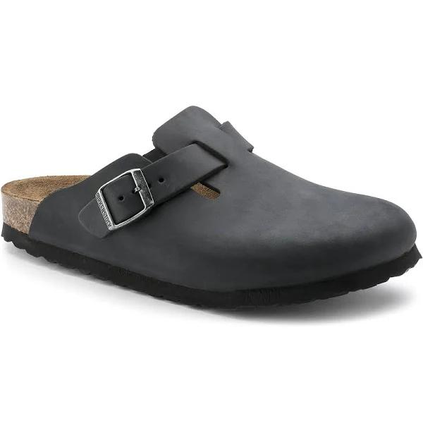 Birkenstock Boston Black Oiled Leather