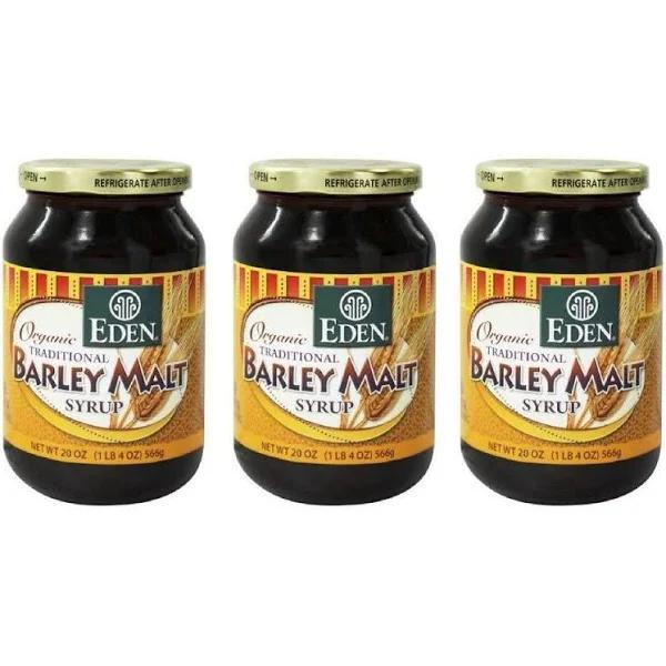 Eden Foods Organic Barley Malt Syrup 20 Ounce - Pack 3