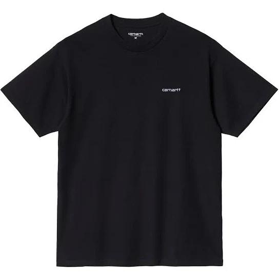 Carhartt WIP S/S Script Embroidery T-Shirt Black/ White