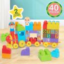 Cocomelon Stacking Train Building Block Set