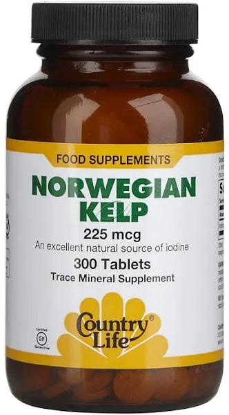 Country Life - Arctic-Kelp 225 mcg - 300 Tablets