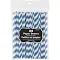 Paper Straws 24 Pack - Royal Blue