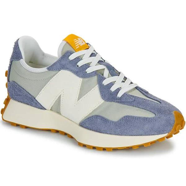 New Balance 327 Shoes Dark Blue Greenish Beige - 36