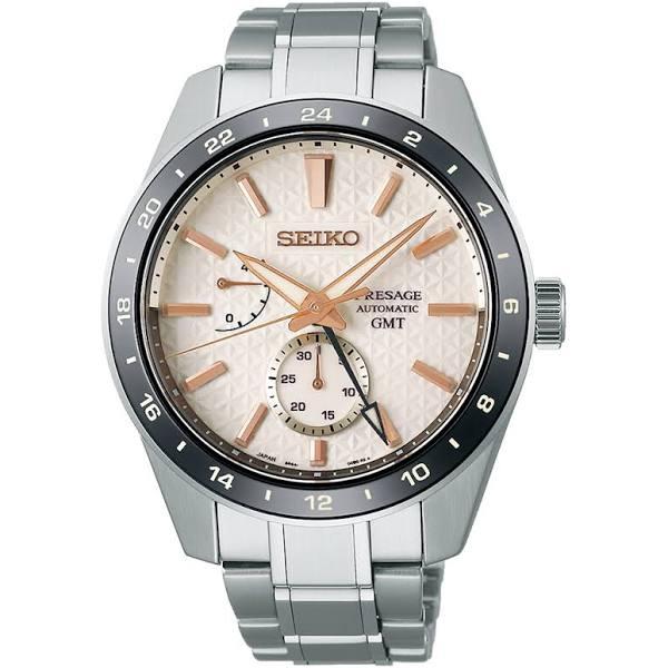 Seiko Men's Presage Sharp Edge Automatic G.M.T Asia Limited Edition Watch - SPB273J Silver AU211442