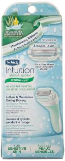 Schick, Intuition, Sensitive Care, Organic Aloe, 1 Razor, 2 Cartridges