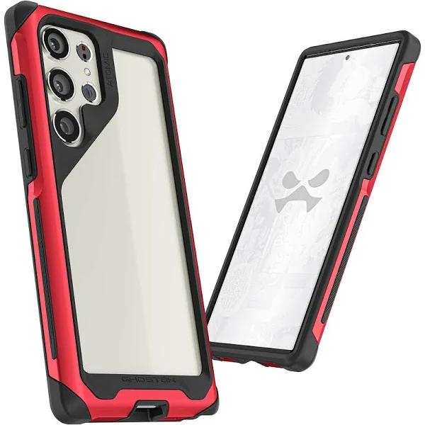 Ghostek Atomic Slim Galaxy S23 Plus Case with Clear Back and Strong Aluminum Bumper Heavy Duty Military Grade Shockproof Lightwe