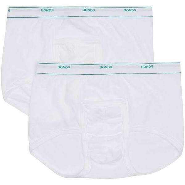 Bonds 2 Pack Support Brief in White 18