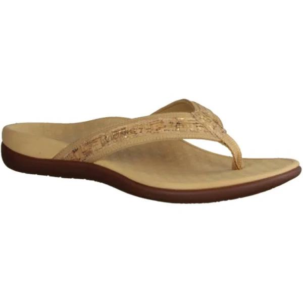 Vionic Tide II Sandals - Gold Cork, Women's 5