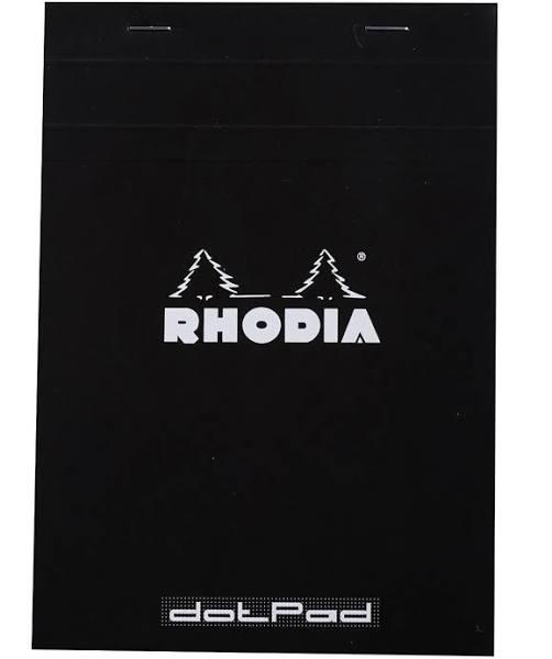 RHODIA - Pad #16 - Top Stapled - Plain - A5 - Black