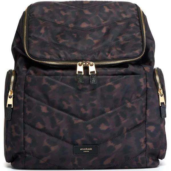 Storksak Alyssa Quilted Nappy Backpack - Leopard