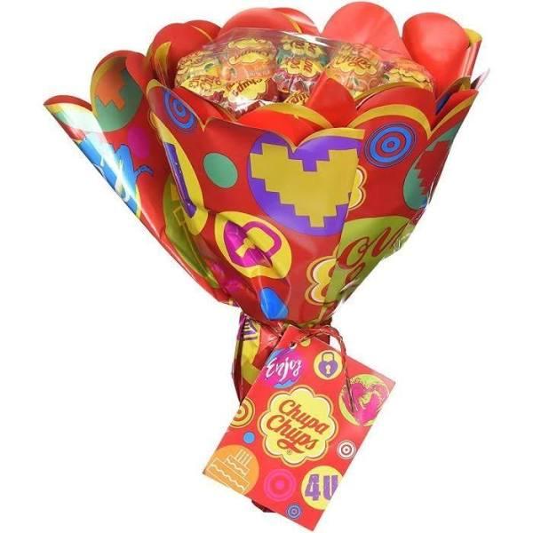 Chupa Chups Lollipop Flower Bouquet 19 Lollipops