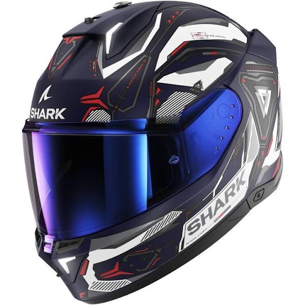 Shark Skwal I3 Linik Mat Helmet Blue White Red