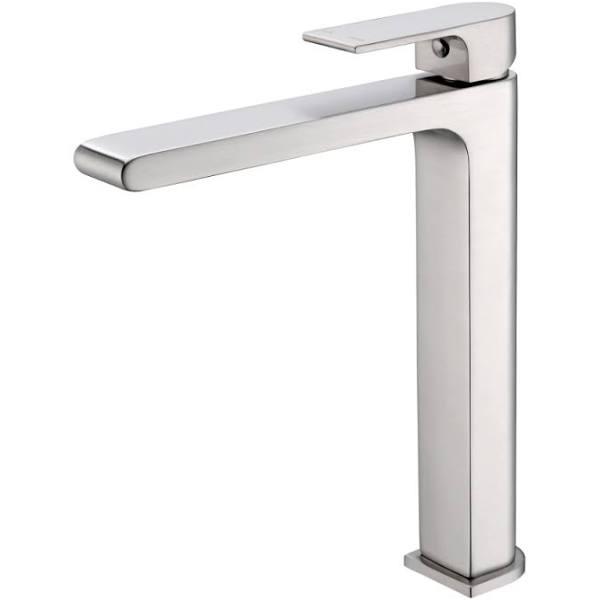 Nero Bianca Mid Tall Basin Mixer Brushed Nickel NR321501DBN