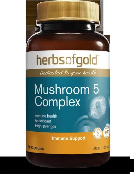 Herbs of Gold - Mushroom 5 Complex 60 Capsules