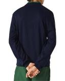 Lacoste Classic Fit Crew Neck Fleece Sweatshirt (Navy)