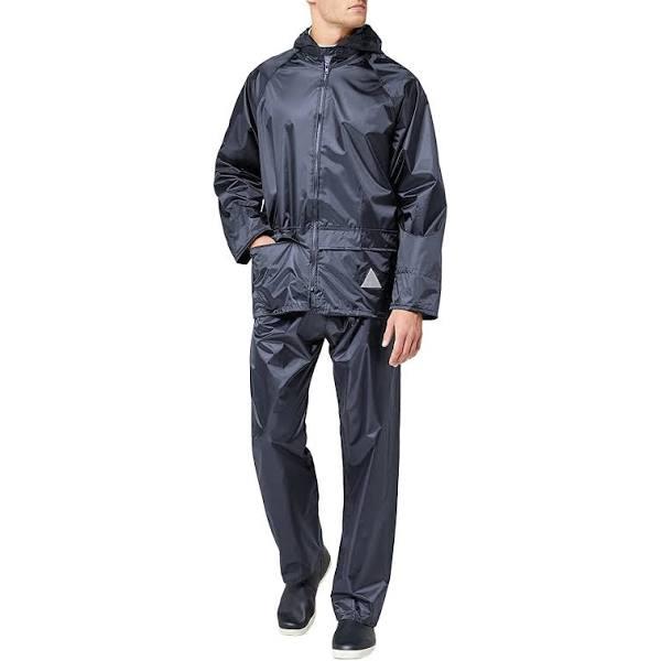 Result Mens Heavyweight Waterproof Rain Suit (Jacket & Trouser Suit) Navy XL