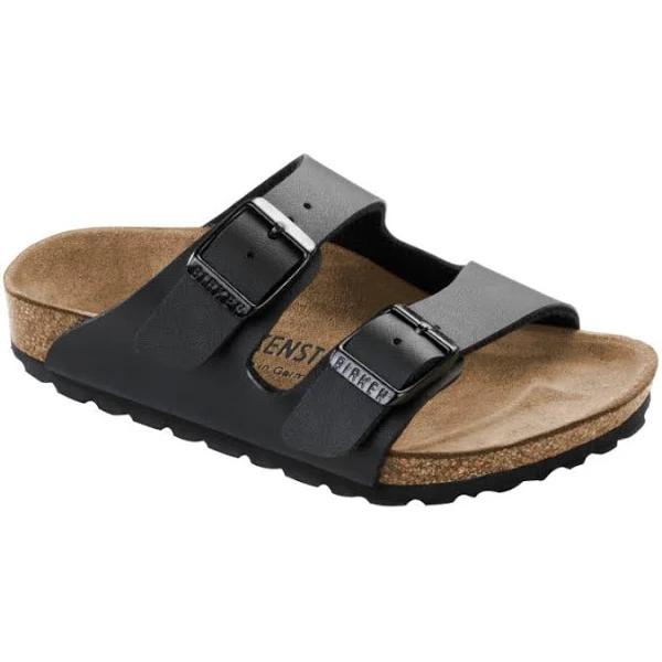 Birkenstock Kids Arizona Birko-Flor Narrow Fit Sandal (Black, Size 26 EU)