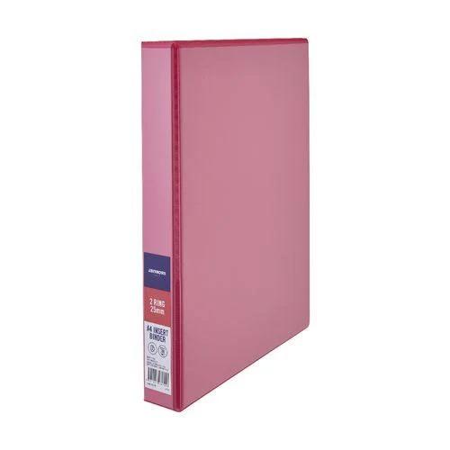 J.Burrows Insert Binder A4 2 D-ring 25mm Pink